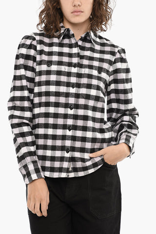 버팔로 체크 셔츠 더블 포켓