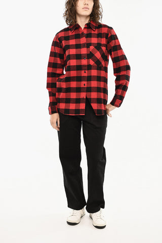 Baumwollbluse im Buffalo-Karo