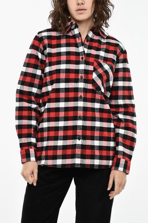 Baumwollbluse im Buffalo-Karo