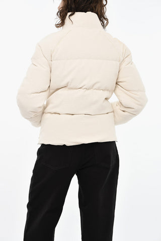 Corduroy MINEHART Down Jacket with Logo Buttons
