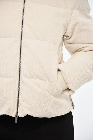 Corduroy MINEHART Down Jacket with Logo Buttons