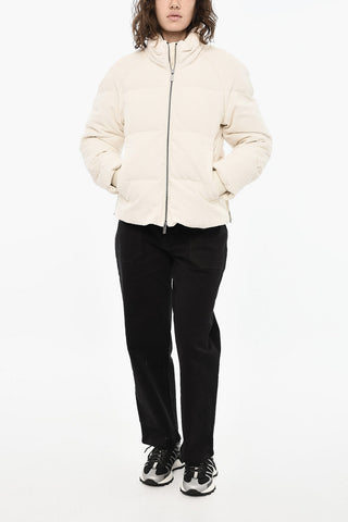 Corduroy MINEHART Down Jacket with Logo Buttons