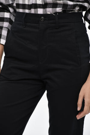 Pantaloni Chino in Twill a Vita Regolare