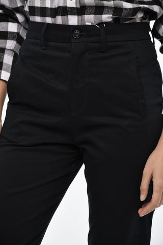 Twill Chino Trousers with Regular Waist