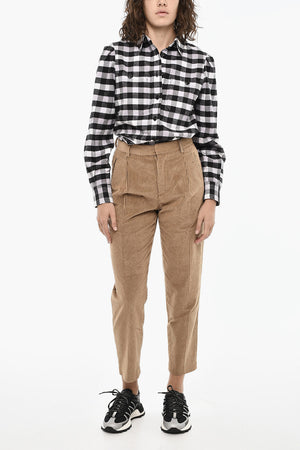 Corduroy Double-Pleat Trousers
