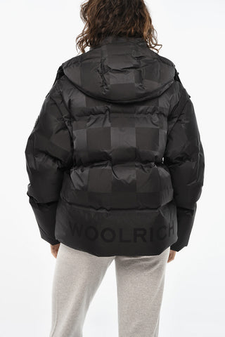 Ton on Ton Check SHELTER Down Jacket with Hood