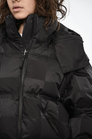 Ton on Ton Check SHELTER Down Jacket with Hood