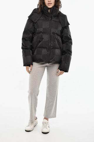 Ton on Ton Check SHELTER Down Jacket with Hood