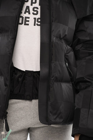 Ton on Ton Check SHELTER Down Jacket with Hood