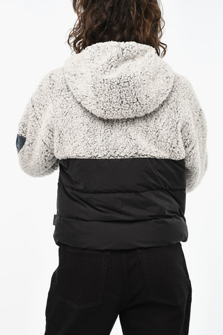 Zweifarbige Fleecejacke