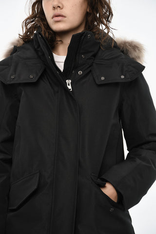 Solid-Color Puffer ADIRONDACK with Removable Hood