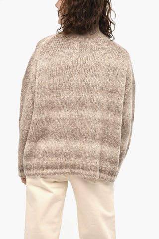 Wool Blend Degrade effect Turtleneck Sweater