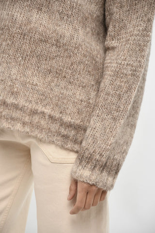 Wool Blend Degrade effect Turtleneck Sweater