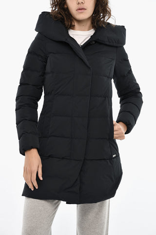 Uni-gesteppte Daunenjacke PUFFY PRESCOTT mit Kapuze