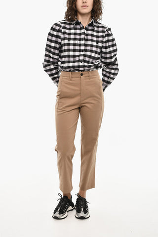 Pantaloni Chino in Twill a Vita Regolare