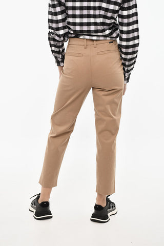 Pantaloni Chino in Twill a Vita Regolare