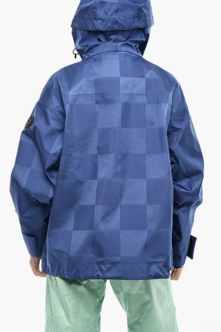 Nylon Jacket SHELTER with Tone-on-Tone Check