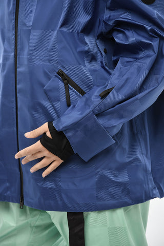 Nylon Jacket SHELTER with Tone-on-Tone Check