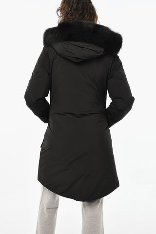 Solid Color MILITARY Down Jacket with Maxi Pockets