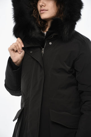 Solid Color MILITARY Down Jacket with Maxi Pockets
