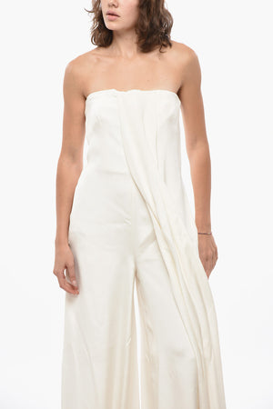 Ärmelloser Jumpsuit BLANDO mit Drapierung