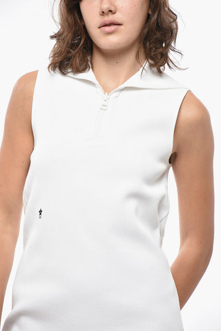Elasticized Minidress STAR with Half Zip
