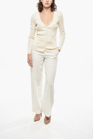 Cotton Cardigan with Crochet Detail