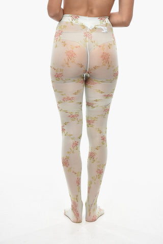 Collant Motivo Floreale All Over