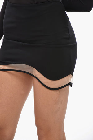 Minirock HEARTBEAT mit transparentem Detail