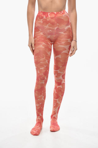 All-Over Floral Pattern Tights