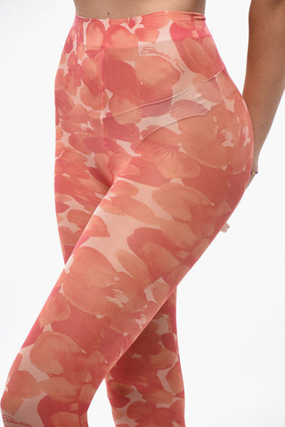 All-Over Floral Pattern Tights