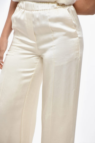 Pantaloni Palazzo PYJAMA in Satin di Seta
