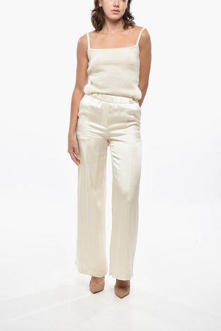 Pantaloni Palazzo PYJAMA in Satin di Seta
