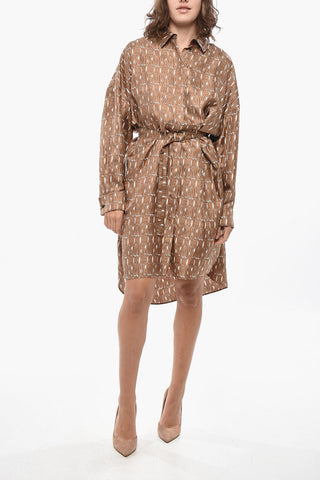 Monogram Silk MISS DIOR Shirt Dress