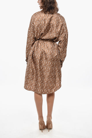 Monogram Silk MISS DIOR Shirt Dress
