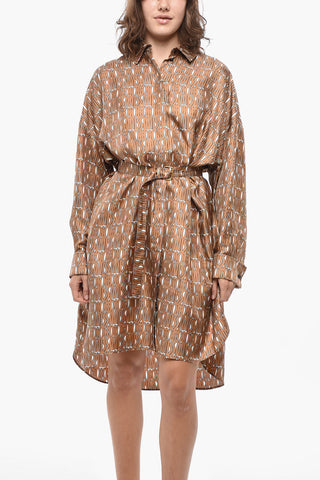 Monogram Silk MISS DIOR Shirt Dress