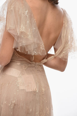 Maxikleid RESILLE aus Chiffon mit Rüschendetail