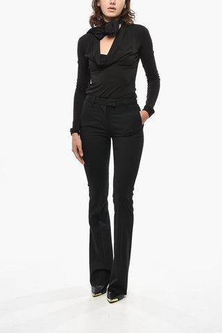 Bootcut-Hose ANN aus Wollmischung
