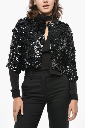 Cardigan in Paillettes con Maniche 3/4