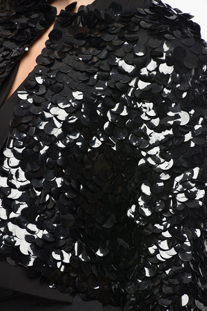 Cardigan in Paillettes con Maniche 3/4