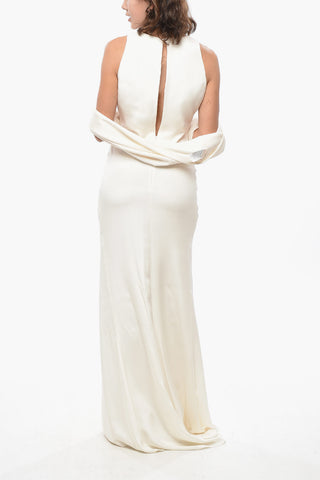 Silk Satin Mermaid Dress DINDI with Matching Stole
