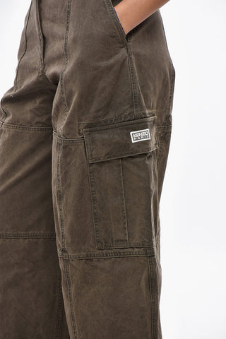 Tie-Dye Effect Cargo Pants