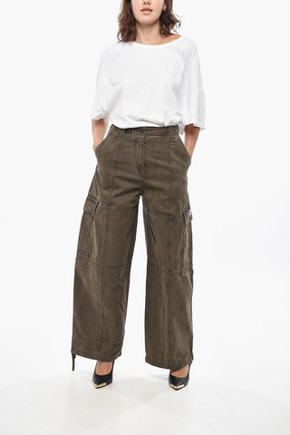 Tie-Dye Effect Cargo Pants