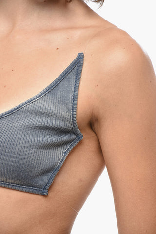 Faded Effect Bralette Top with Invisible Straps and Open Back