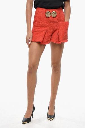 Tweed Shorts ESCARGOT with Jewel Detail