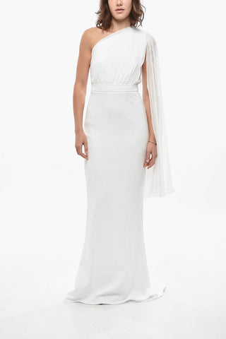 One-Shoulder Mermaid Dress LORENA with Pleated Detail