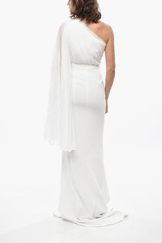 One-Shoulder Mermaid Dress LORENA with Pleated Detail