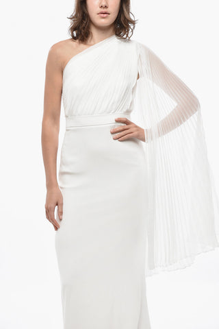 One-Shoulder Mermaid Dress LORENA with Pleated Detail
