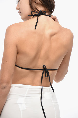 Micro Top Bikini a Triangolo in Tinta Unita