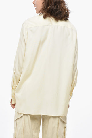 Silk Tie-Neck Blouse FOULARD